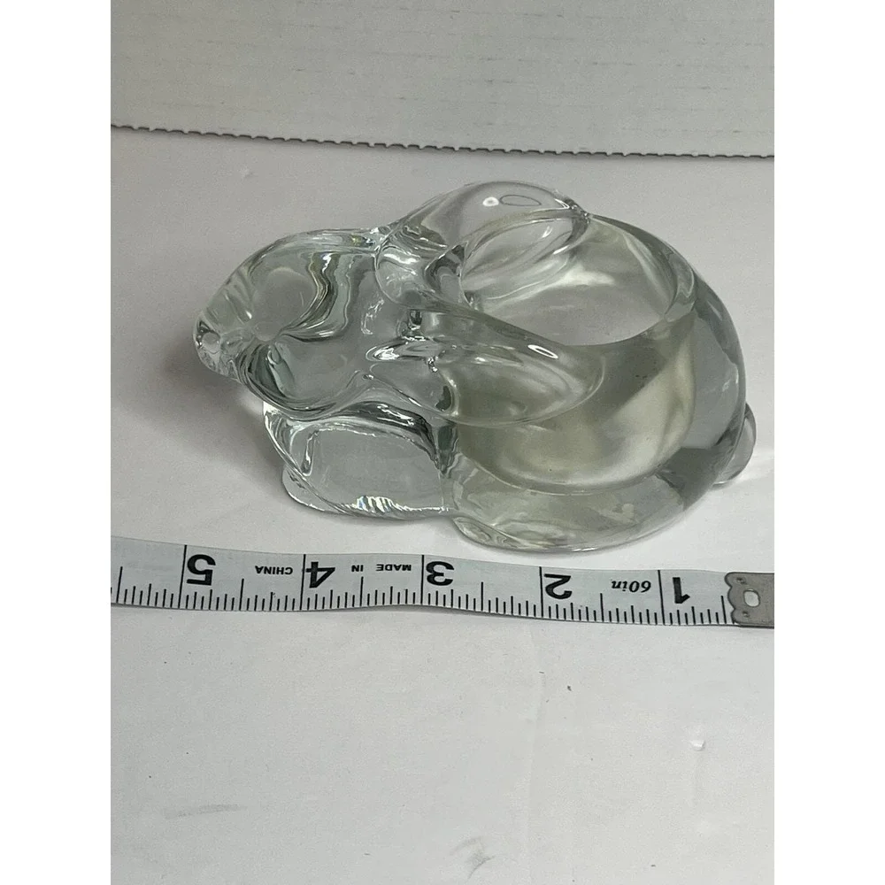 Indiana Glass Bunny Rabbit Votive Tea light Candle Holder Candle-lite Vintage